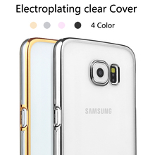 Brand New Luxury Clear Plating Bag G9200 Cover Mobile Phone Accessories cases For Samsung Galaxy S6