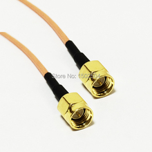 New SMA Male Plug Connector Switch SMA Male Plug Convertor RG316 Cable 15CM 6″ Adapter