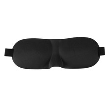 3D Soft Eye Sponge Cover Eyeshade Blinder Travel Sleep Aid Relax Mask Shade Blindfold Black hot