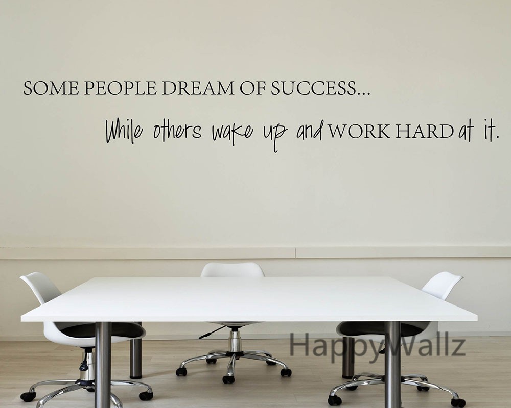 Wake Up Work Hard At Your Dreams Motivational Quotes Wall Sticker