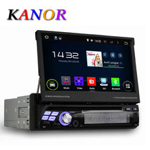 Quad Core Android 4.44 Single 1 Din 7″ Universal Capacitive Touchscreen Car DVD Player With GPS Navi Autoradio Stereo Car Audio