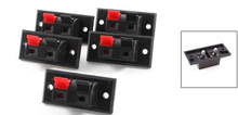 Tiempo de las compras! 5 unids 2 posiciones Push in Jack muelle de carga terminales de altavoz de Audio