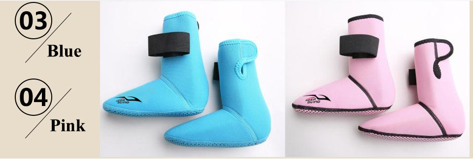 Description Picture 6 of item3mm Neoprene Snorkeling Shoes Scuba Diving Socks Beach Boots Wetsuit Prevent Scratches Warming Non-slip Winter Swimming Seaside