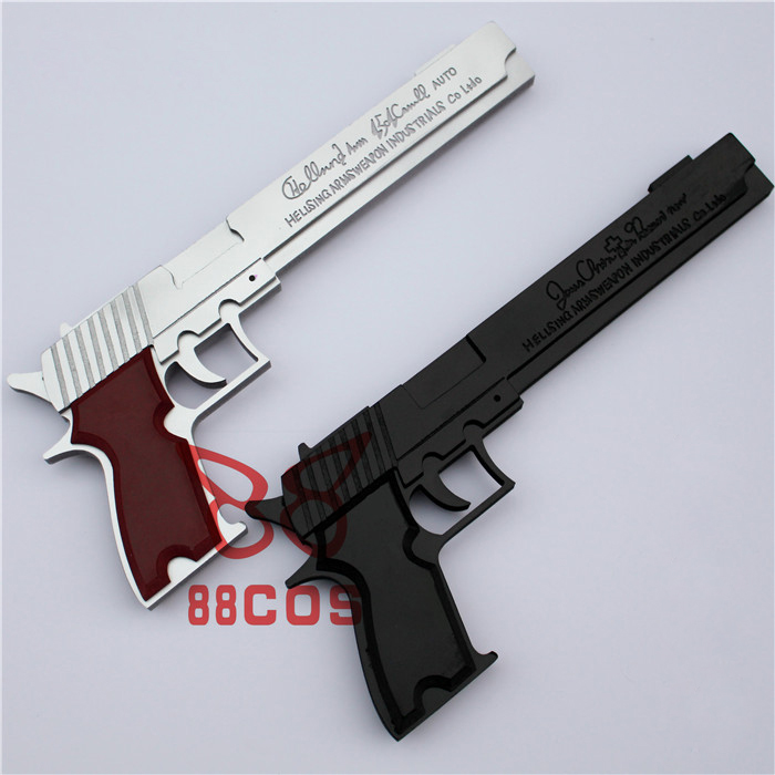 Top Quality Anime Hellsing Alucard Weapondouble Gun White And Top Quality Anime Hellsing Alucard Weapondouble Gun White And