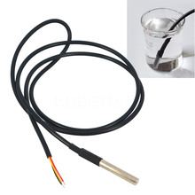5pcs/lot 1M Waterproof DS18B20 Digital Temperature Temp Sensor Probe Wire Thermistor Wholesale