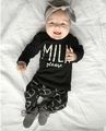 2016 Autumn Fashion baby girl clothes Unisex cotton long sleeved T shirt Letter milk newborn baby