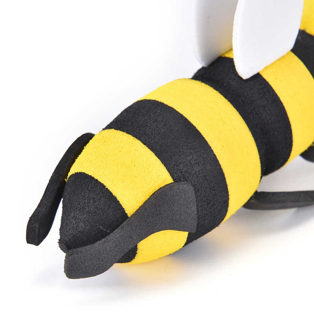 Lovely Yellow Bee For Car Antenna Decoration Exterior Accessoris Cartoon Topper Honey Ball Car