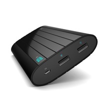 VINSIC IRON 20000mAh Smart Identification Dual USB Port Power Bank Universal Black