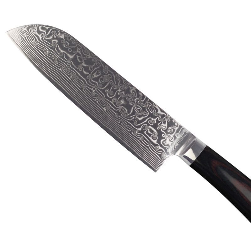 7" inch Japanese Chef knife Sharp Damascus steel kitchen ...