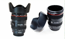 2015 New SLR Camera Lens Cup Milk Creative Cups Alcohol Coffee Tea Mug Cups 400ML with Flower Hood Lid+Color Box  Creative Cups