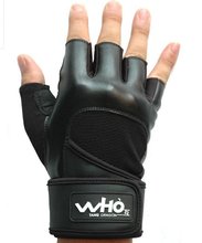WHO 4 color High Quality PU Fitness Cycling Sports Gym Weight Lifting Gloves with long wrist protect Durable Non-slip
