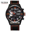 TEZER Swiss Men Watches Casual Men Watches Analog Chronograph Military Sports Watch Quartz Male Wristwatches Relogio