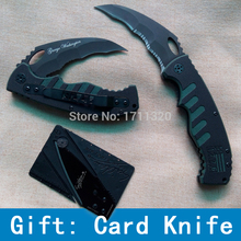 HW37 stainless steel folding aluminum handle versatile serrated machete knife camping knife hunting knife wholesale