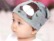 head cap Babys hat babys cotton cap for baby 0 12M with cute little dog pattern