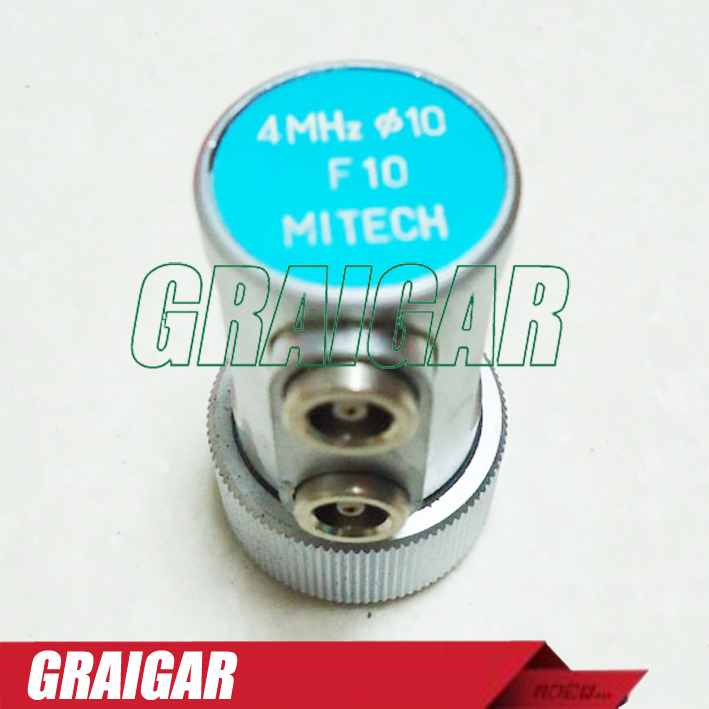 MITECH 4MHz 10mm Dual Straight Beam Probe F10 Transducer for MFD350B,MFD500B,MFD620C,MFD650C,MFD800C Ultrasonic Flaw Detector