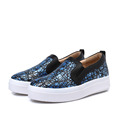 2015 New Height Increasing Flat Women Shoes A Pedal Lazy Shoes For Women Blue Purple Platform