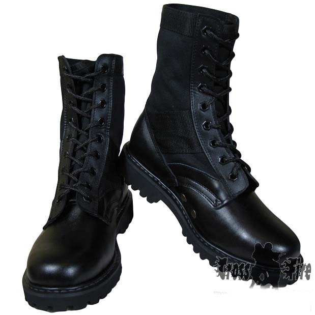 Black Combat Boots On Sale - Yu Boots
