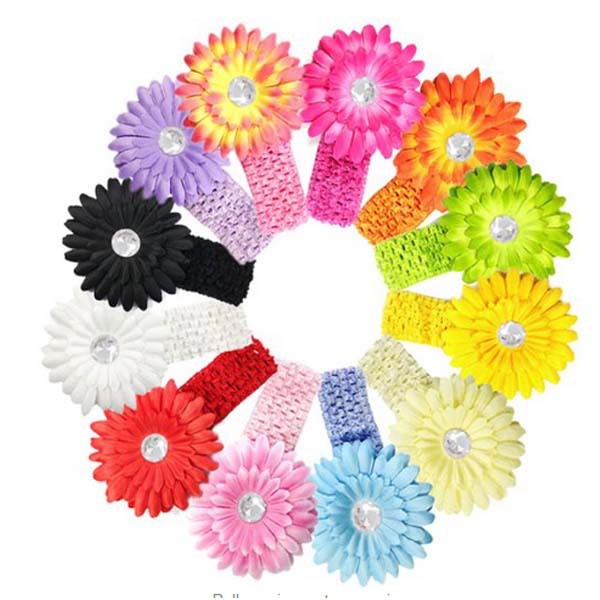 20pcs lot 20colors beautiful flower baby gerber flower headband baby crochet headbands baby 20pcs lot 20colors beautiful flower baby gerber flower headband baby crochet headbands baby