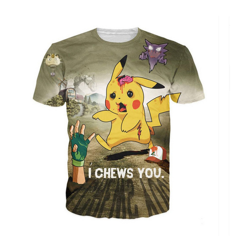 2015-New-Arrival-Pokemon-Pikachu-t-shirt-for-men-printing-short-sleeve-tshirts-o-neck-good