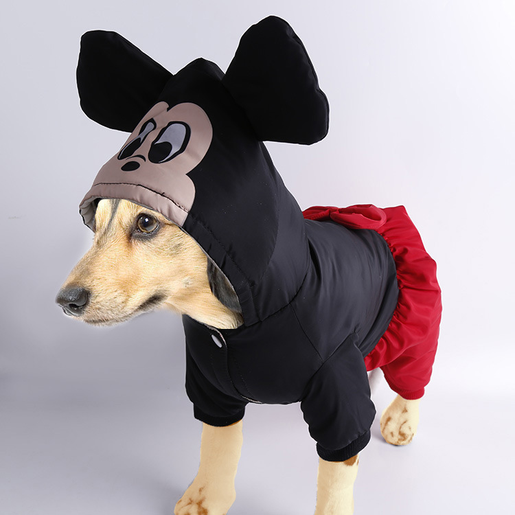 Thickening Autumn Winter chihuahua female dog Outfit male dog clothes jumps...