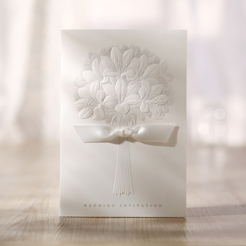 Get Embossed Invitation Paper Aliexpress Embossed Erfly Wedding Invitations