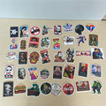 40 pcs Bag Non Repeated Mixed Brands Skateboard Stickers Offset Print Matte Film Skate Stickers Travel
