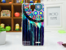 Fashion Women Transparent Side Dreamcatcher Painted cell phone Cases For Lenovo A536 A358t phone case Bag