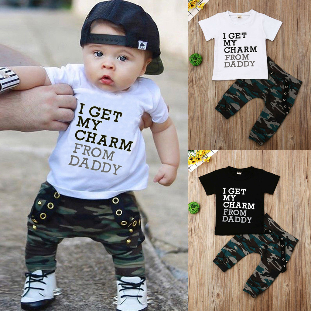 2020 2019 Designer Sets For Baby Boys Toddler Kids Sets Letter Print