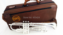 American Bach Original authentic Double silver-plated TR-190GS B flat professional trumpet Top musical instruments Brass bugle