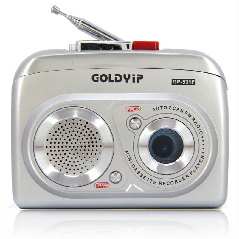 2015 New Goldyip GP 531F Walkman radio loud multiplayer tape cassette machine free shipping Consumer Electronics