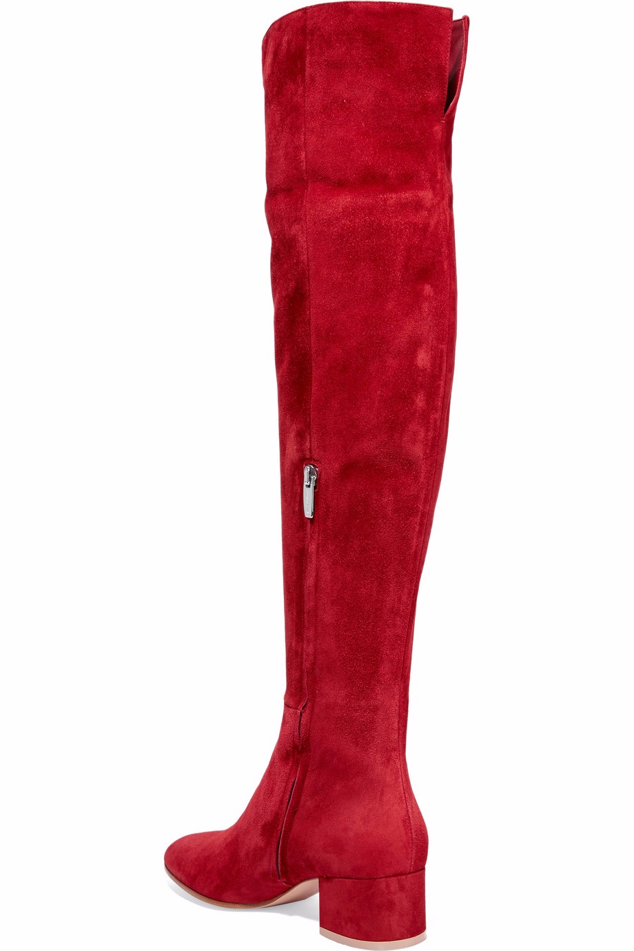 red over the knee boots flat