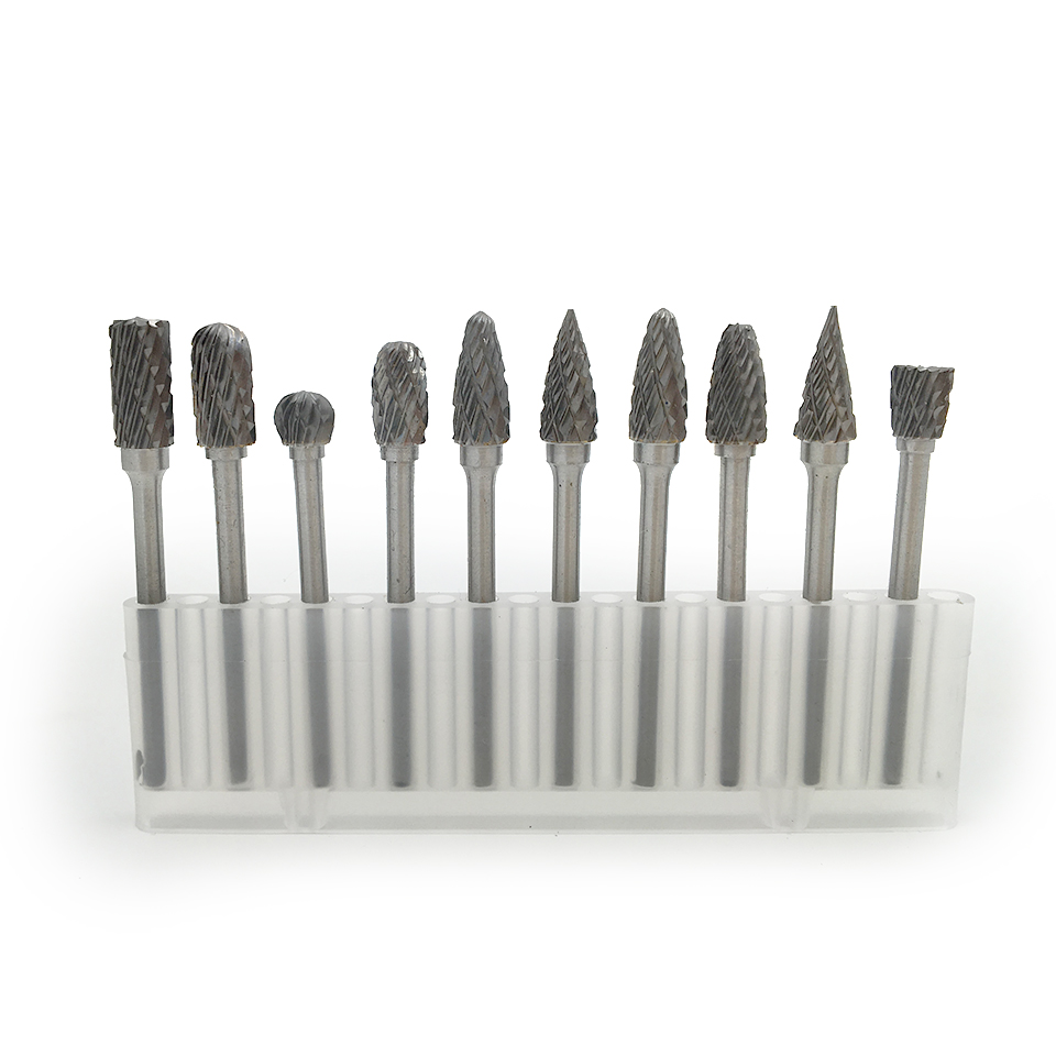 10PC Dremel Rotary Tungsten Carbide Rotary Burr Fit Fraise Gravure Bit