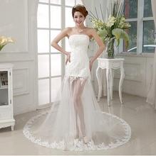 Free Shipping New A Line Lace Sweatheart Sleeveless White Satin Bridal Wedding Dress Wedding Gown Vestido De Noiva 30239