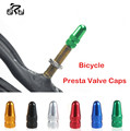 10pcs Colorful Aluminium Alloy Car Cycling Bicycle Tire Wheel Presta Valve FV Cap MTB Bike French