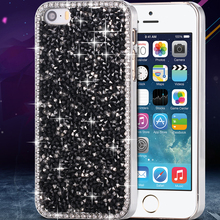 5S Capa Luxury Full Glitter Bling Rhinestone Crystal Case For Apple iphone 5 5S Mobile Phone