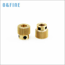 2PCS 3D Printer Extrusion Wheel Special Brass Wire Feed Wheel 26 Tooth Gear for Extruder filaments