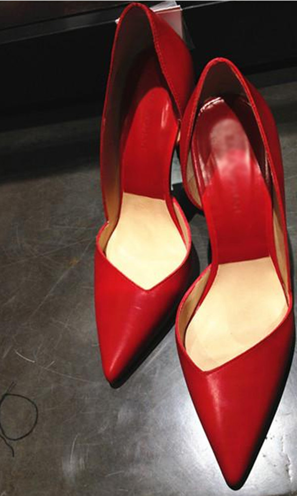 High heels female shoes high heeled shoes Asakuchi spring 2015 new female with a fine pointed