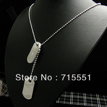 WN35  Men’s Jewelry /Promotion sale Factory Price/ 925 Silver Dog Tag Pendant Necklace / Wholesale Fashion Jewelry Supplier