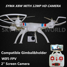 SYMA X8W 2 4G 4CH RC Quadcopter Drone With 1080P 12MP HD Camera Gimbal And Camera