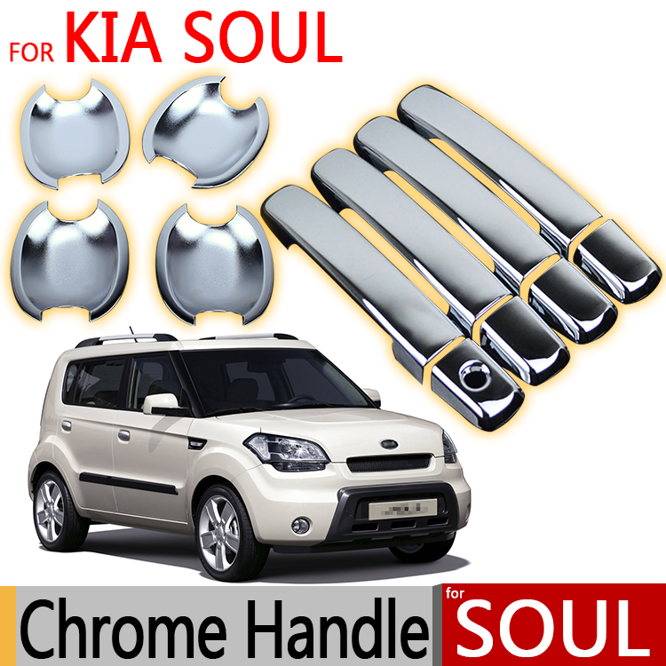 ForKIASOUL20102016ChromeTrimExteriorDoorHandleCovers2011