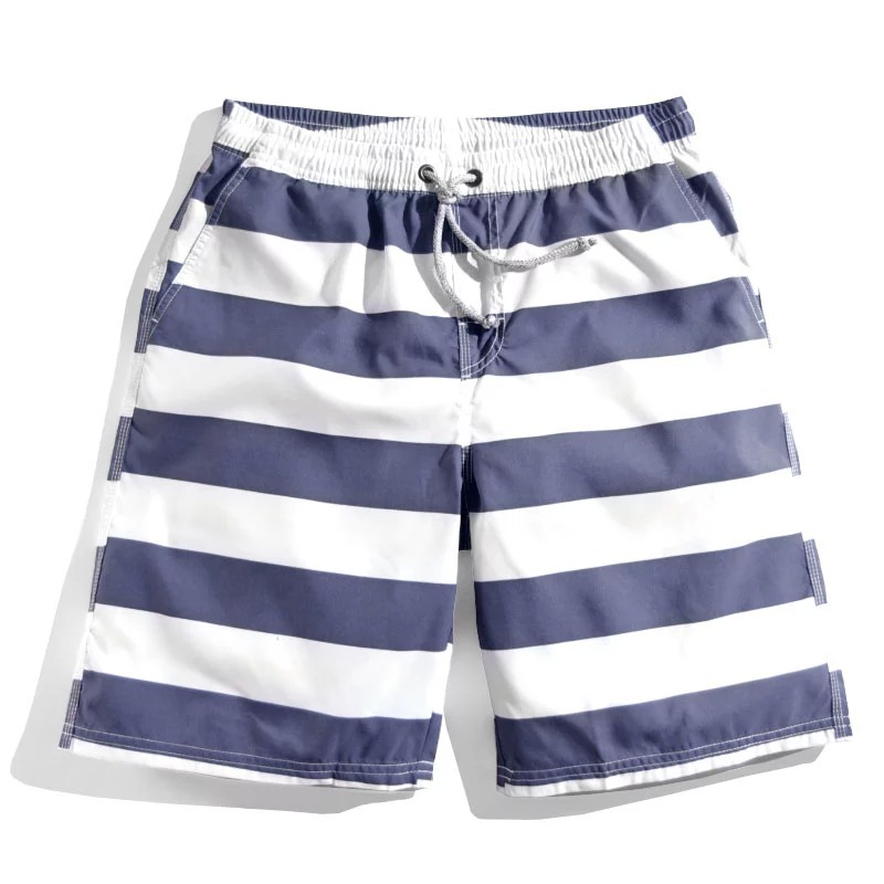 mens-stripe-five-shorts-3xl-navy-blue-and-white-outdoor-quick-drying