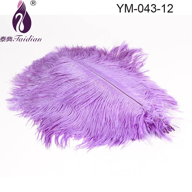 12 # Ostrich Feather Plume wedding decoration,purple ,DIY Decoretion Feather ,Natural Ostrich Feather fringe