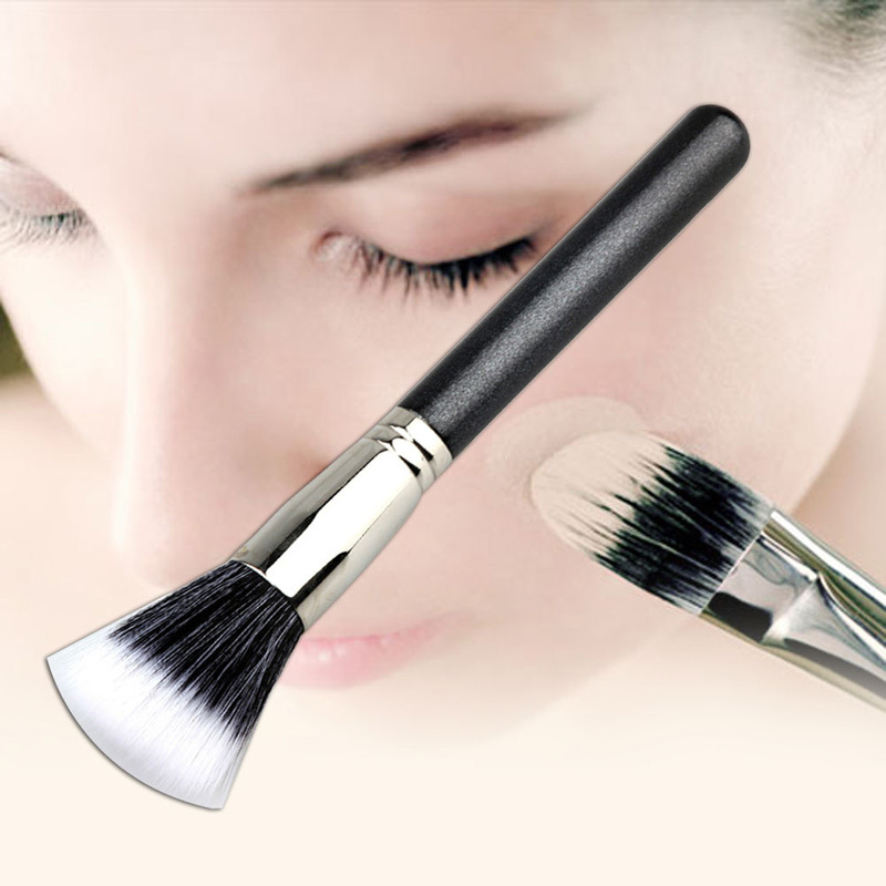 New Cosmetic Foundation Women Face Makeup Fiber Stipple Powder Blush Brush Free Shipping