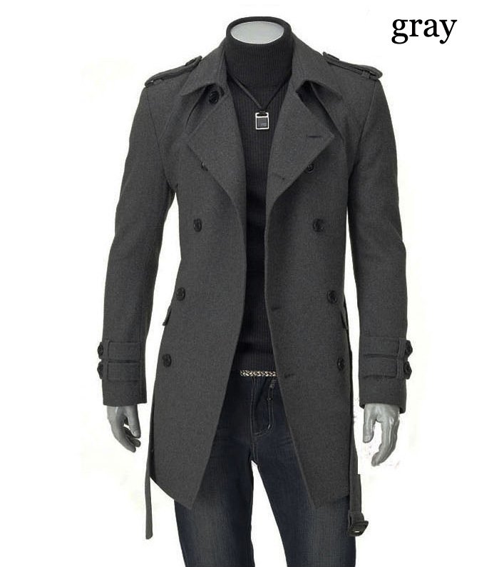Compare Prices on Mens Long Wool Trench Coat with Belt- Online