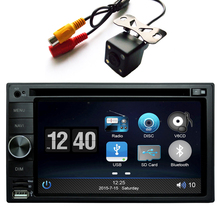 FREE Shiping Camera Car DVD GPS Navigation 2DIN Car Stereo Radio GPS Bluetooth USB/SD Universal Player Multi-color Backlight 352