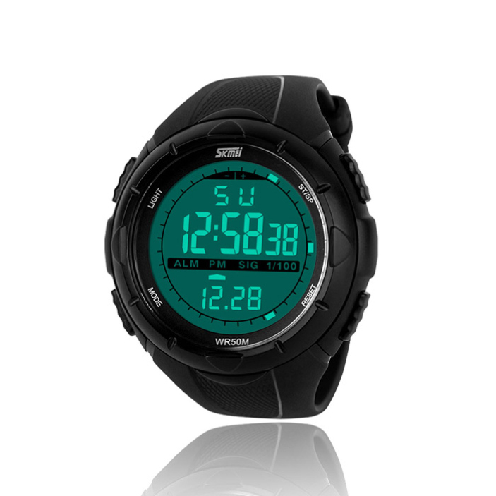 Splendid Top Quality Design Black Men LED Digital Military Watch Dive Swim Watches Outdoor Sports Wristwatches