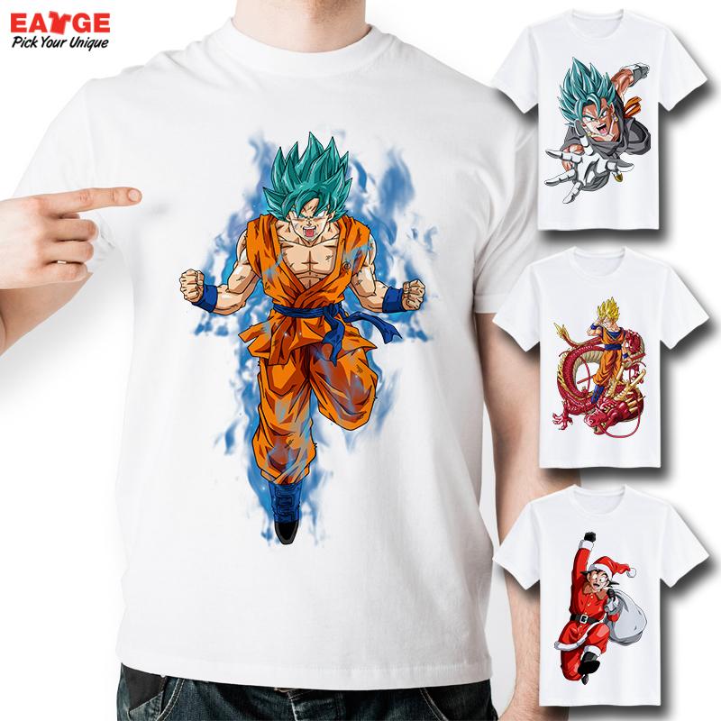 EATGE Anime Series Dragon Ball Z T Shirt Fashion Brand Short Sleeve Printed Tshirt Men