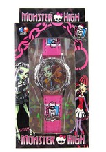 high quality have in stock 1pcs Monster High Children Watch With Box Cheap Kids Cartoon Watches,best XMAS gift