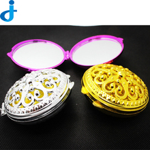 Vintage Gift Hand Mirrors Pocket Mirror Mini Portable Compact Mirrors Girl Double-Side Folded Hollow Out Makeup Mirror 2HT16