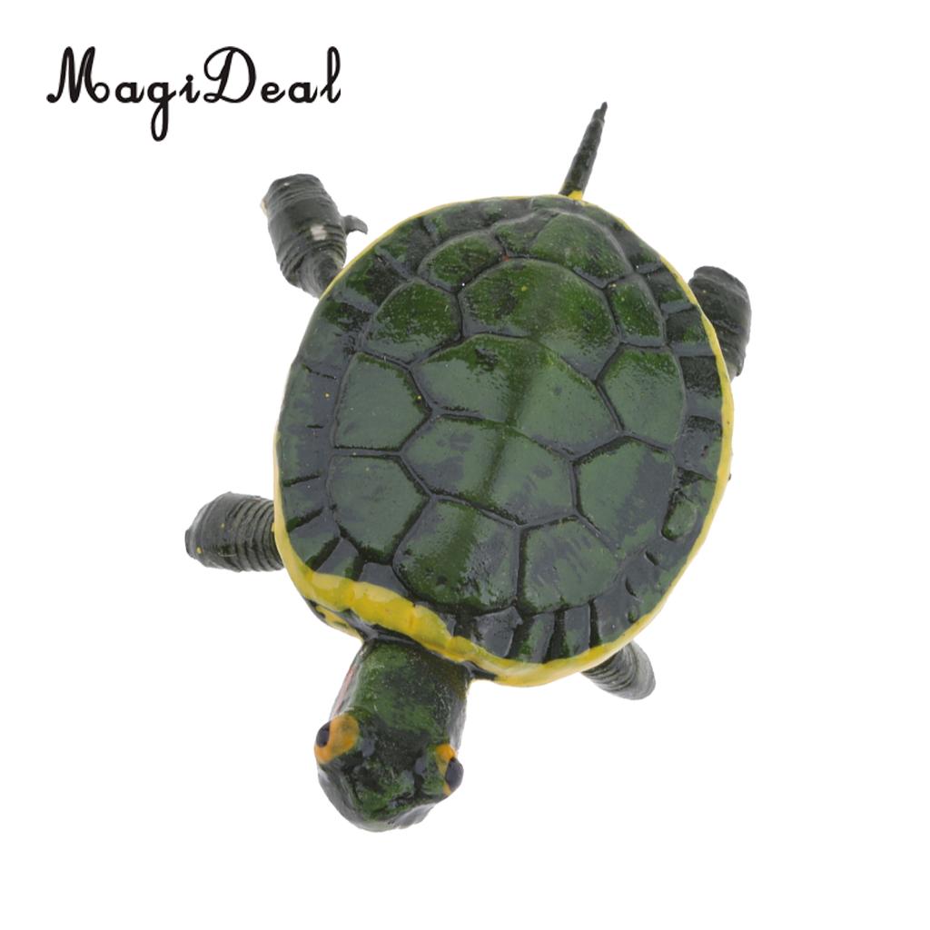 MagiDeal Lovely Plastic Ocean Animal Turtlet Figurine Home Display Decor F 